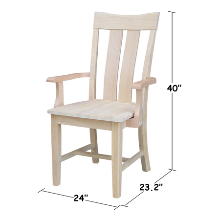 International Concepts Ava Arm Chair CI-13A